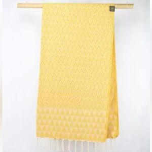 NWOT Anna Aniq FOUTA JACQUARD DIAMANT - SUNFLOWER FIELD